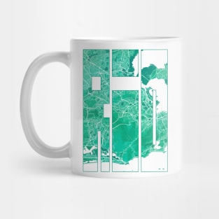 Rio de Janeiro, Brazil City Map Typography - Watercolor Mug